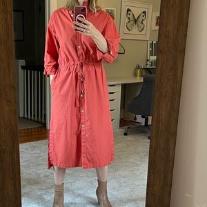 Joie xs burnt orange shirt dress